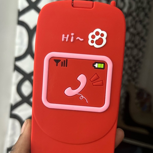 Fashionable Paw Print Phone Case with Mirror - Picture 3 of 5